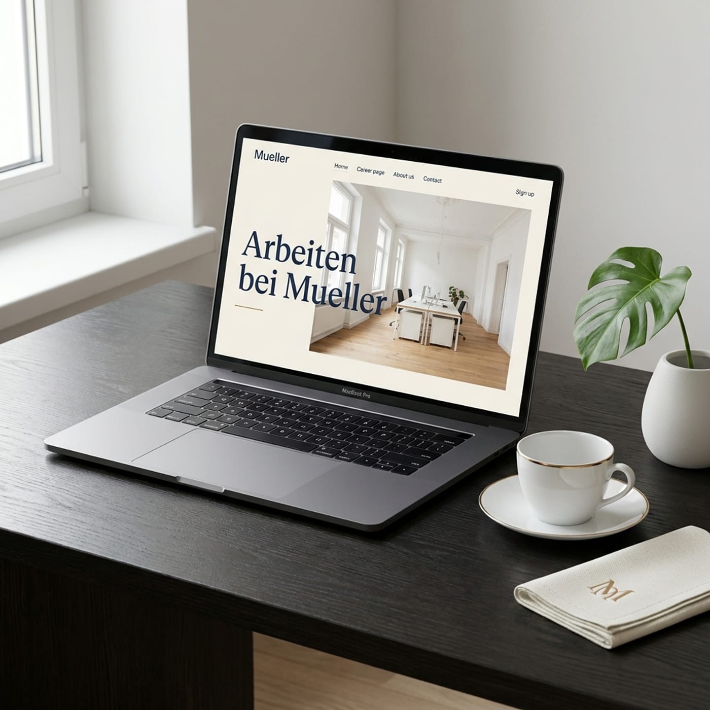 Karriere-Webseite — Mockup