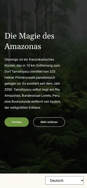 Otorongo: Startseite auf dem Handy